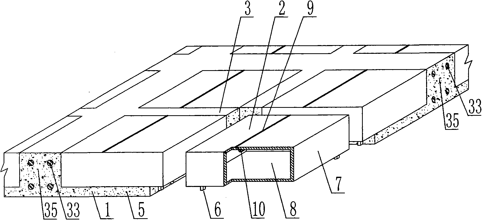 Cast-in-place concrete hollow slab