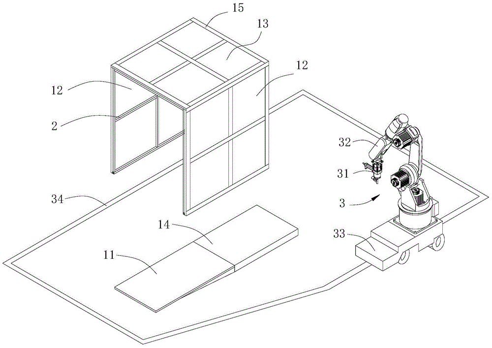 Assembly equipment of wooden box and assembly method of wooden box