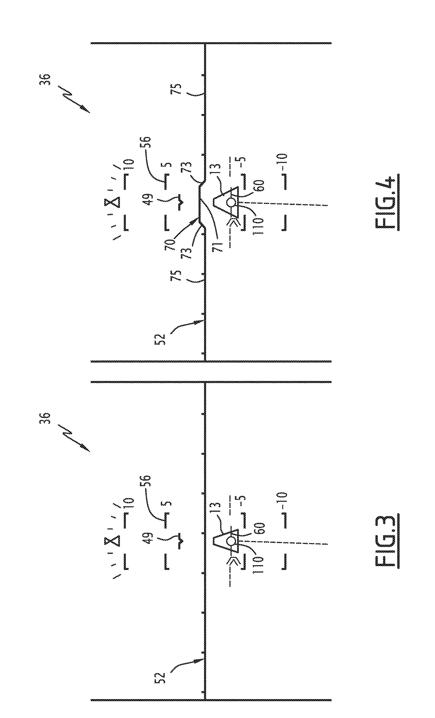 Display system of an aircraft, comprising a flare guiding cue and related method