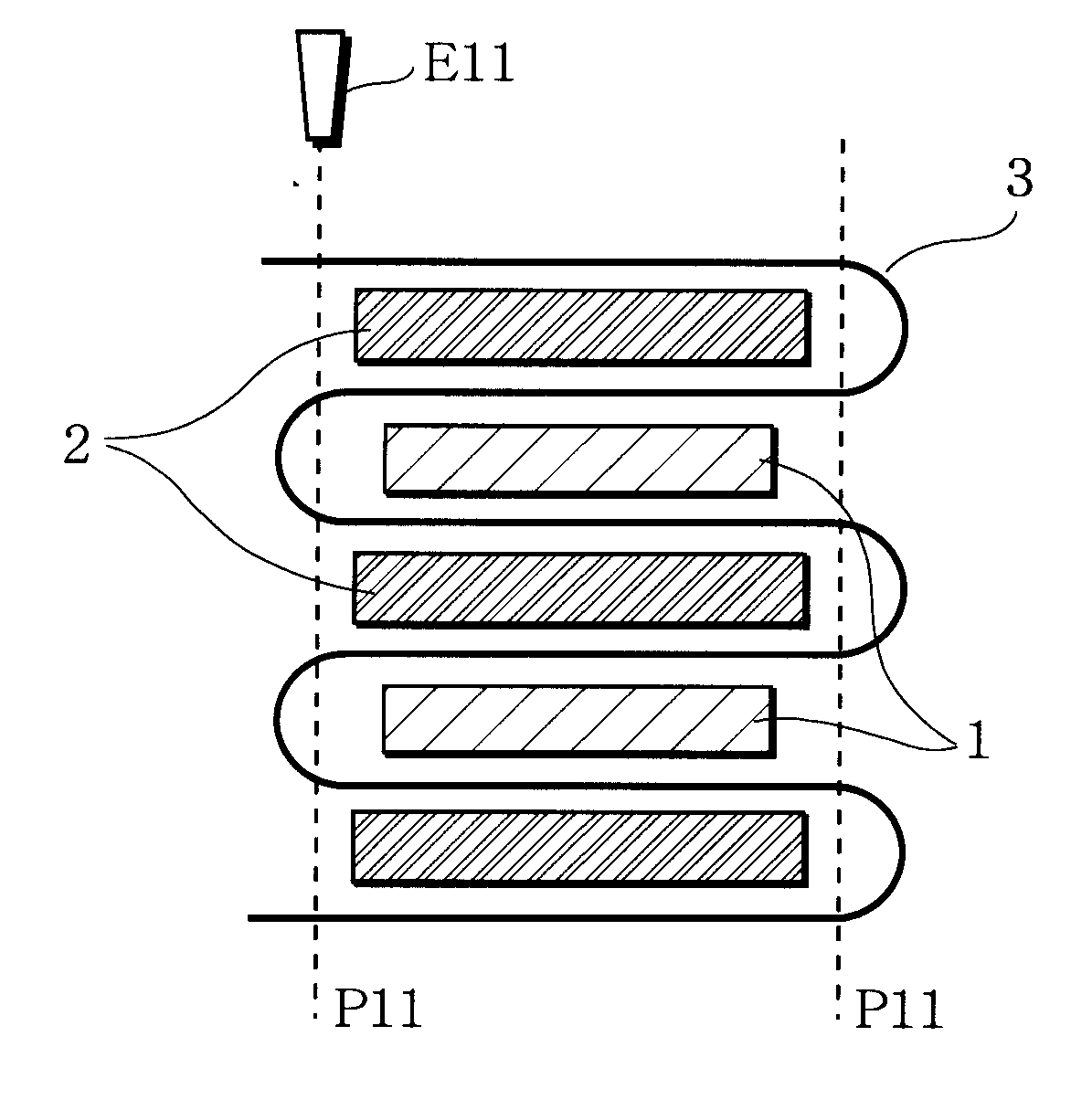 Stack type battery