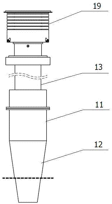 Coupling system of accelerator and windowless spallation target interface and liquid level stabilizing method