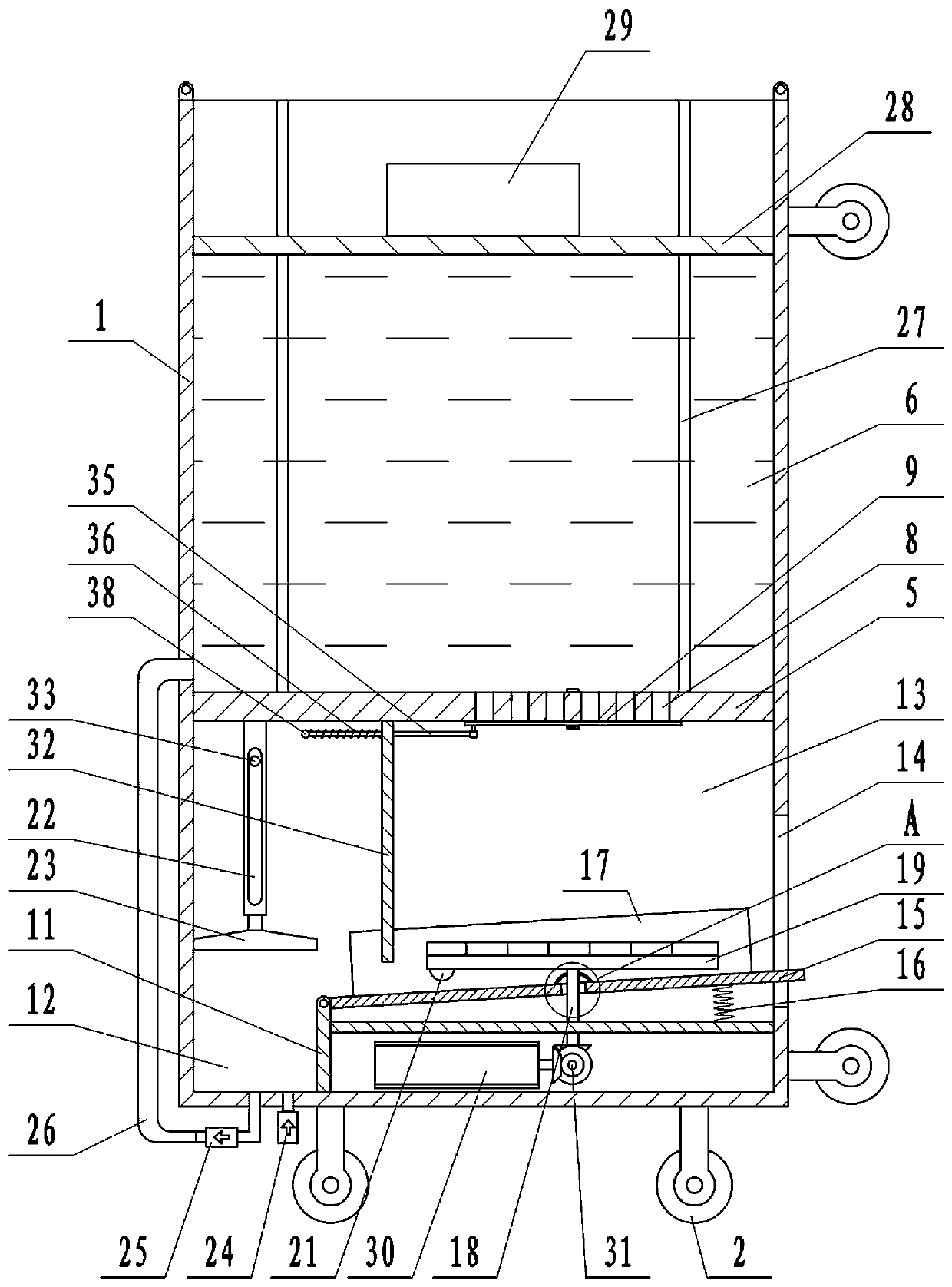 External wall suspension type automatic slurry throwing machine