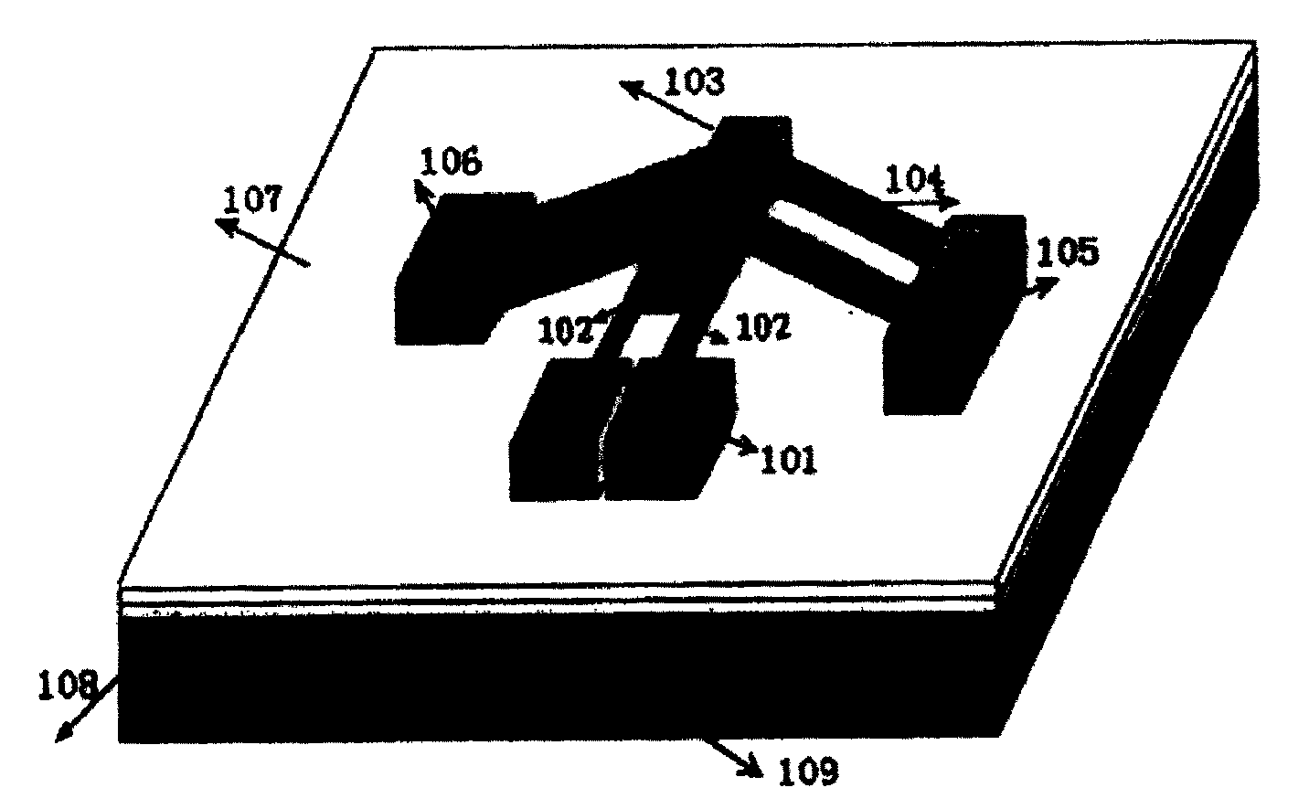 Thermally driven on line test structure of transverse breaking strength of film in microelectronic mechanical system