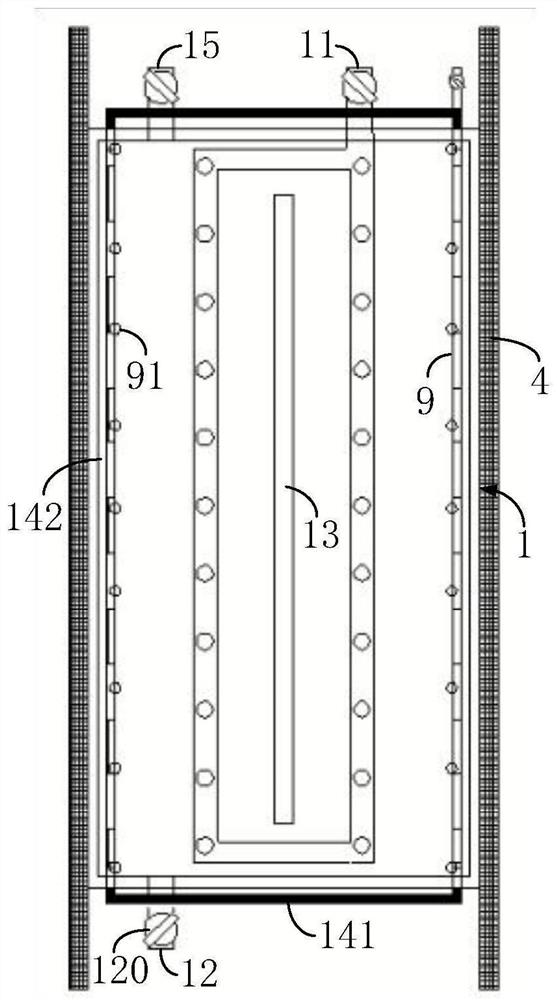 Micro-arc oxidation device with variable cathode area and surface treatment method