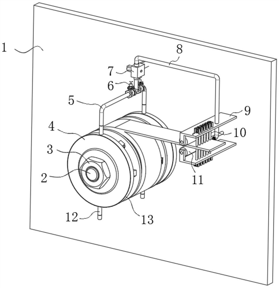 Processing device for iron-based amorphous alloy strip