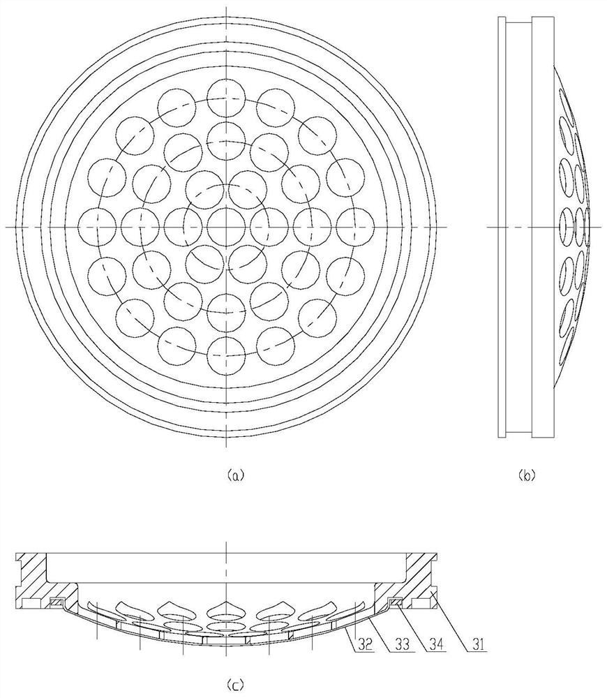 A filter device for reducing liquid rocket motor liquid flow test excess