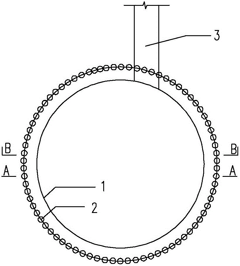 Ring-shaped enclosure structure without internal support and manufacturing method thereof