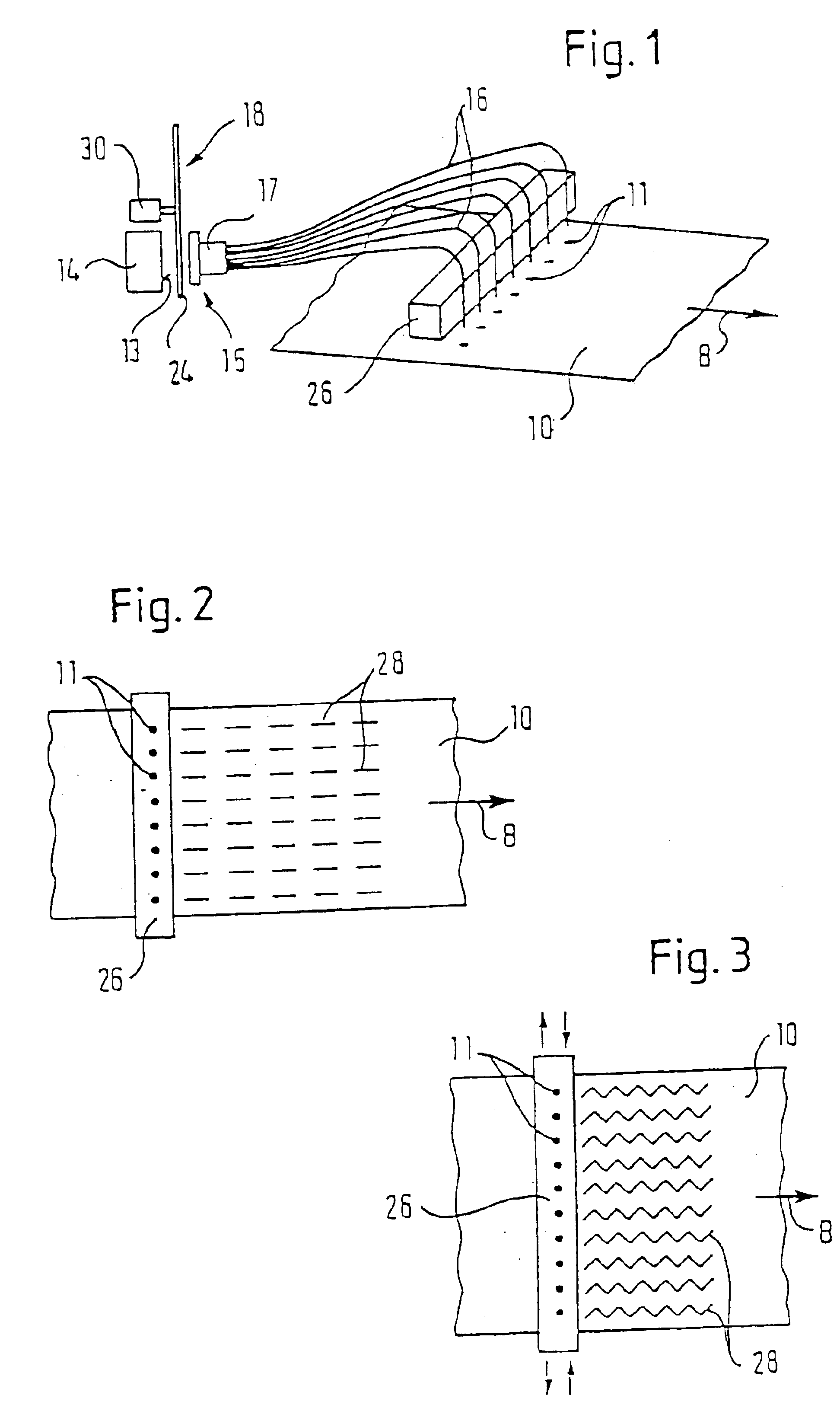 Process and apparatus for determining the properties of a traveling material web