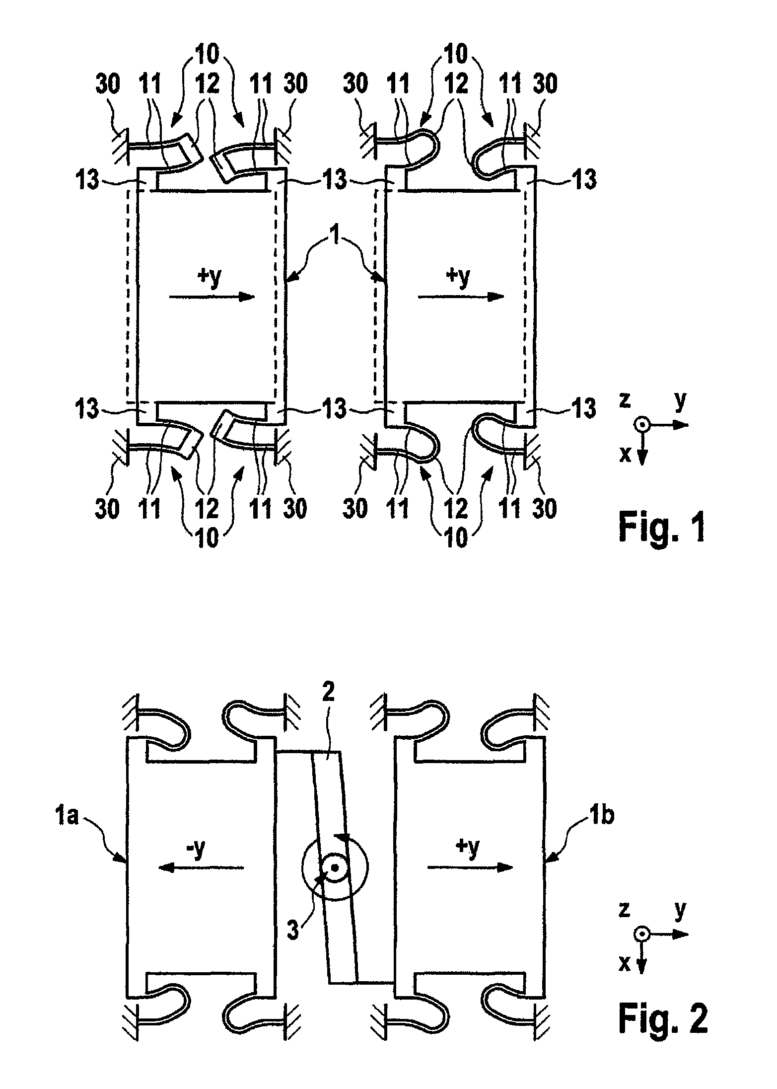 Micromechanical rotation rate sensor with a coupling bar and suspension spring elements for quadrature suppression