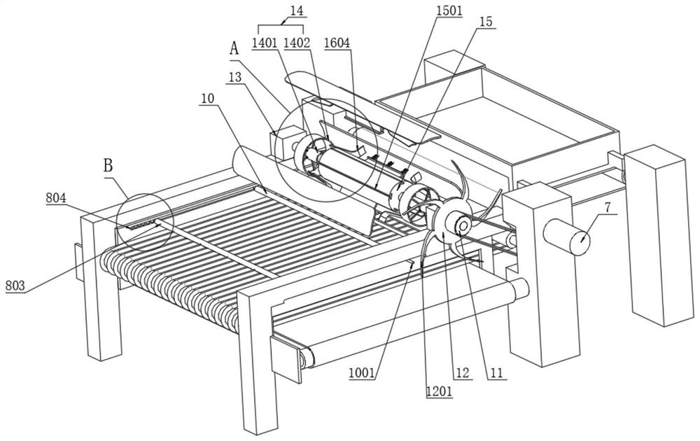 Food sorting device for cold-chain logistics