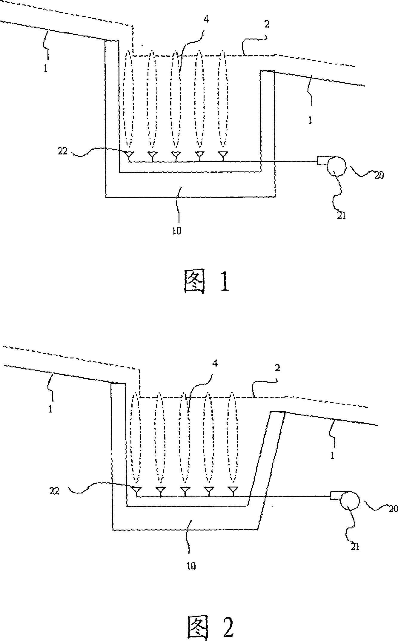 An apparatus for treating small river water