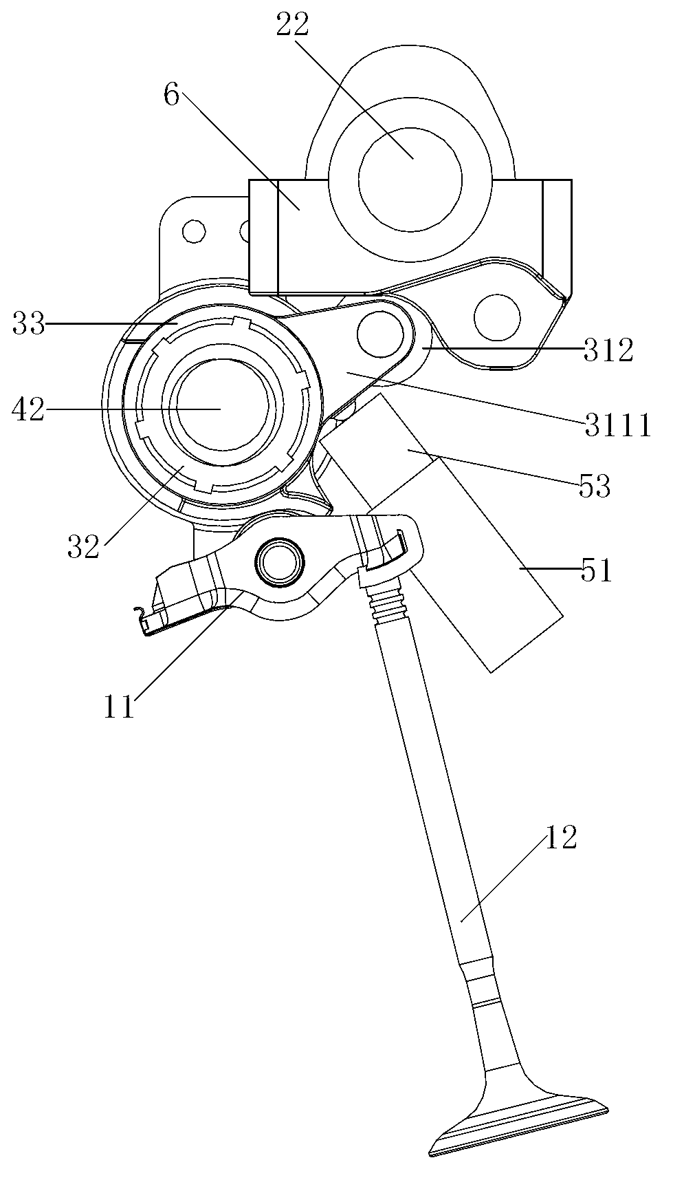 Air valve lifting device for engine, engine comprising same, and automobile comprising same