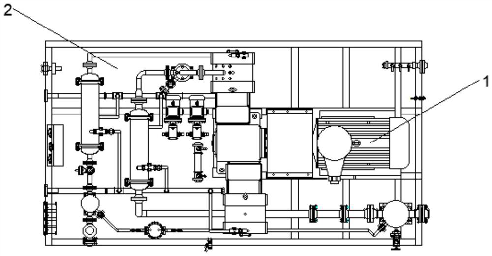 Supercharging device for chemical process