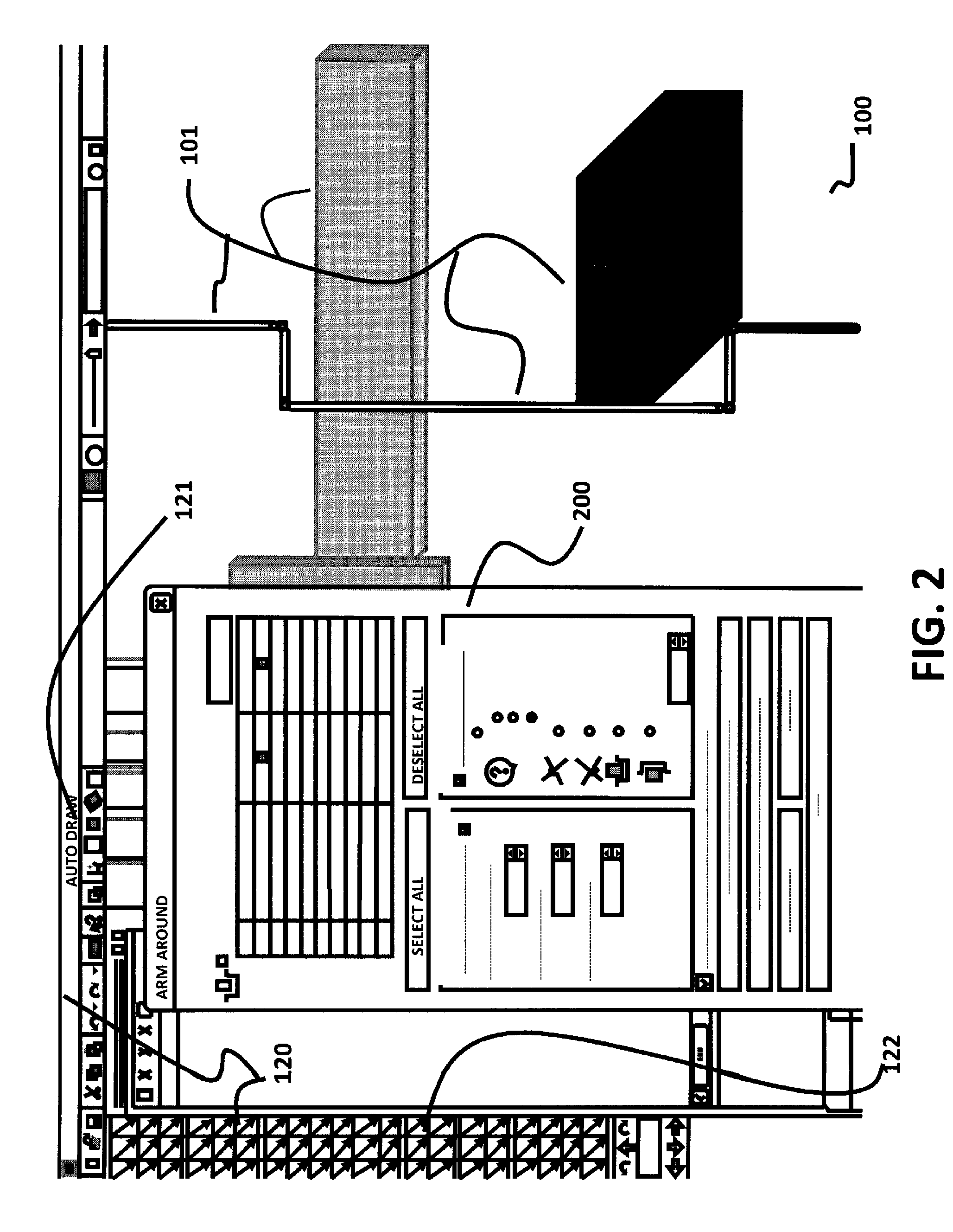 Methods and apparatuses for resolving a CAD drawing conflict with an arm around