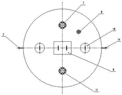 Bell jar type silicon tetrachloride heating furnace