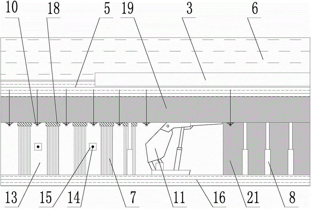 Fully mechanized caving face gob-side entry retaining process and ventilating method