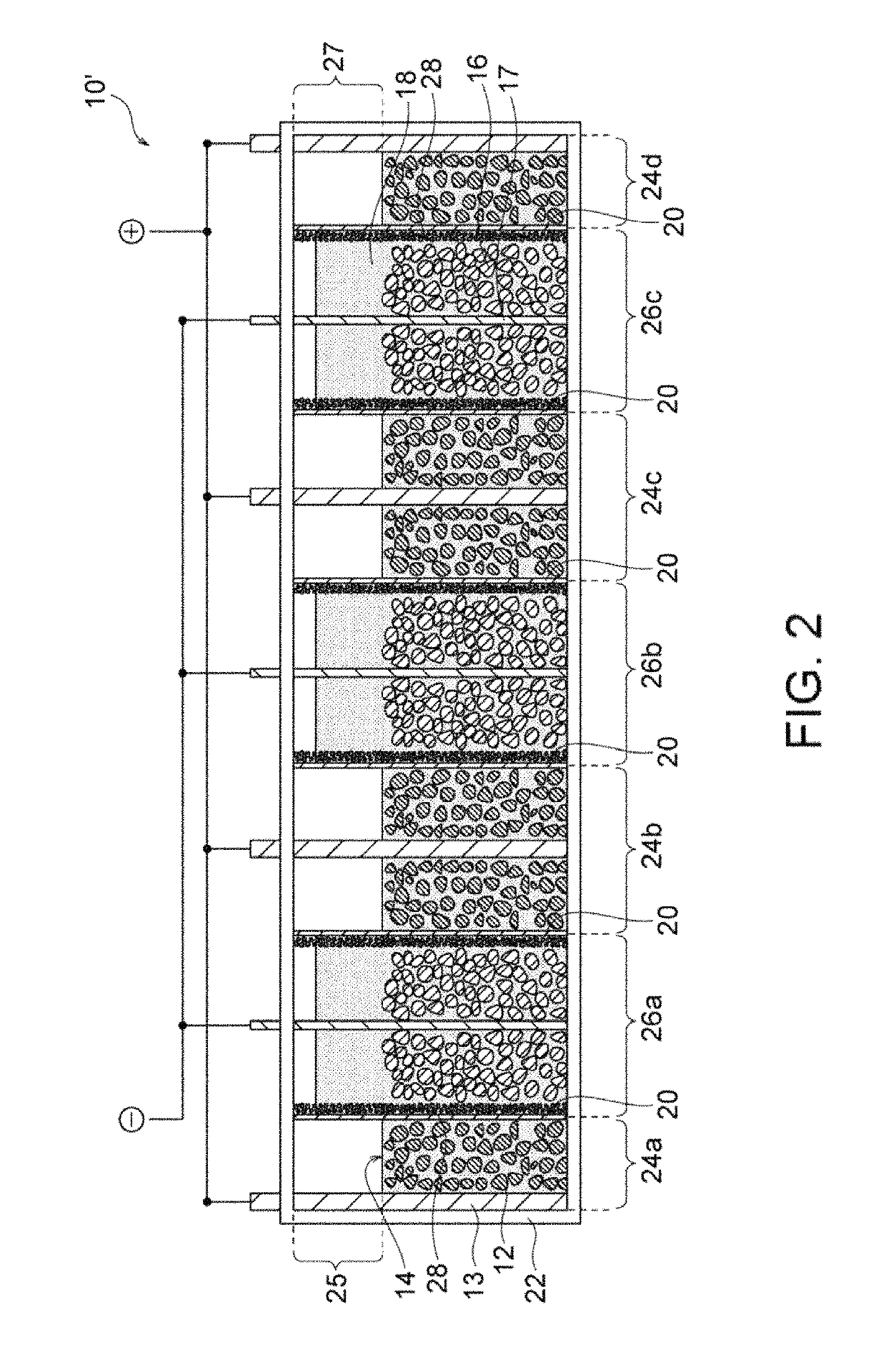 Secondary battery with hydroxide-ion-conducting ceramic separator