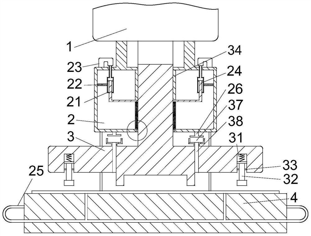 Aluminum foil product production forming stamping die