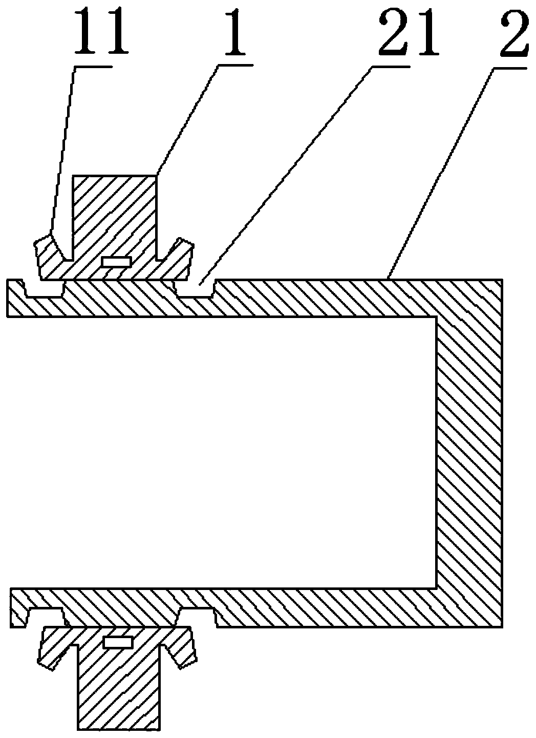 A target vacuum diffusion welding system and method