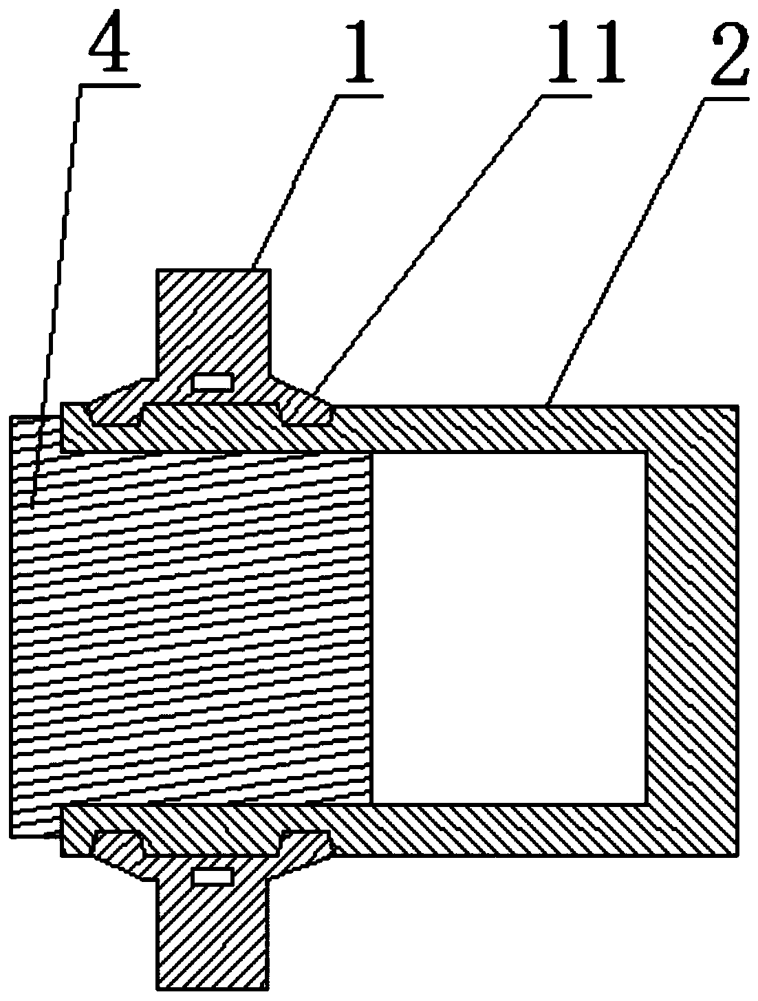 A target vacuum diffusion welding system and method