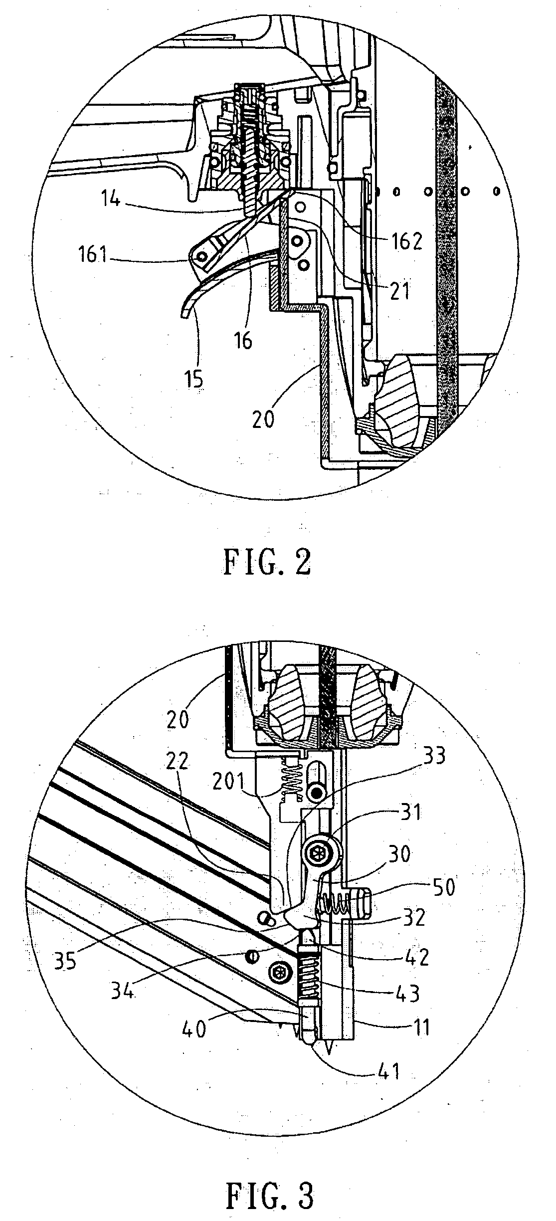 Nailing machine with a safety mechanism