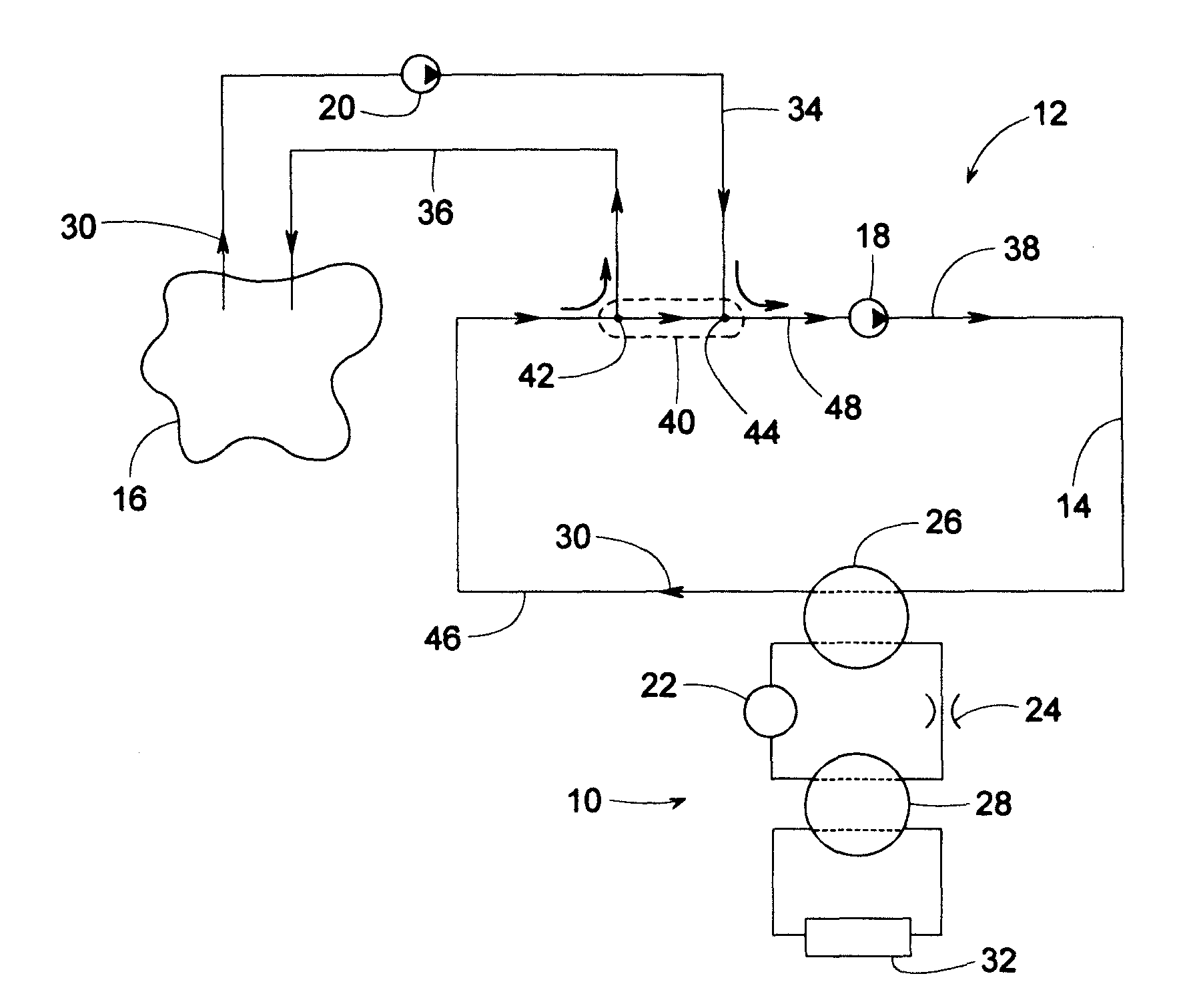 Bi-directional cascade heat pump system