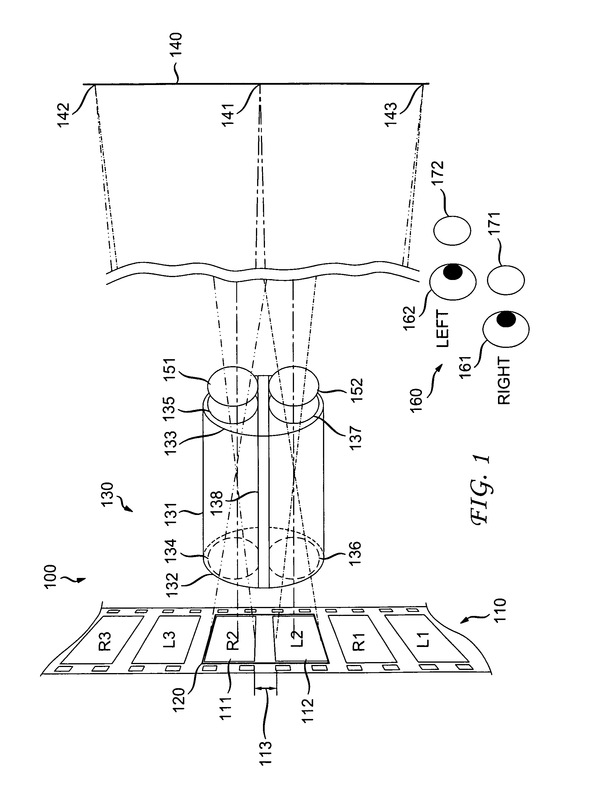 Method and system for color correction for three-dimensional (3D) projection