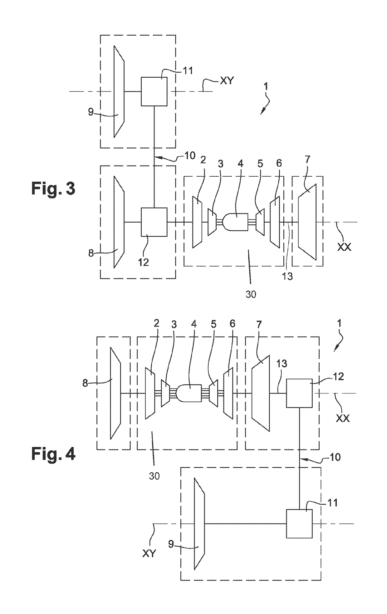 Aircraft propulsion assembly equipped with a main fan and with at least one offset fan
