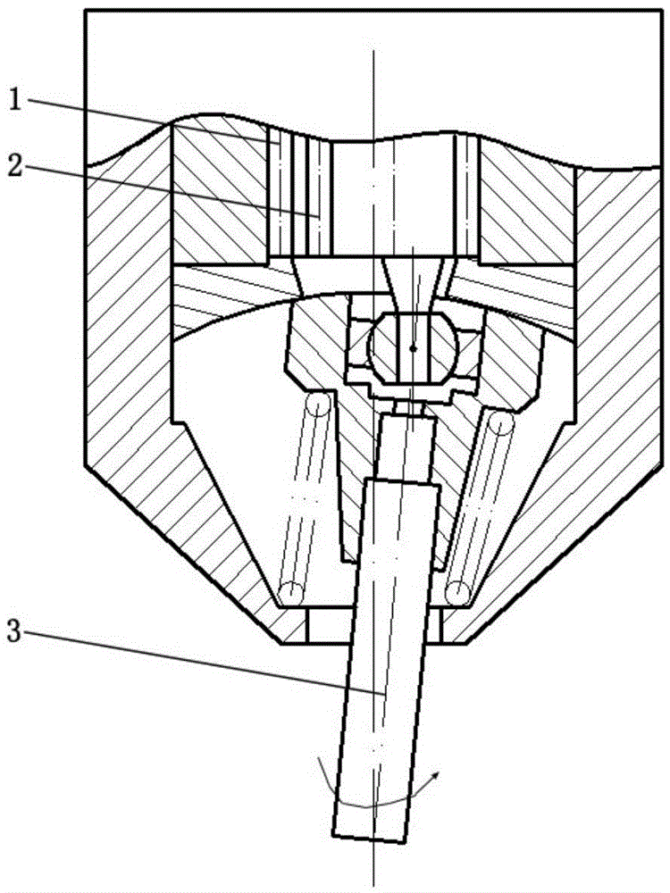 A riveting device and method based on frequency conversion motor to control riveting head trajectory