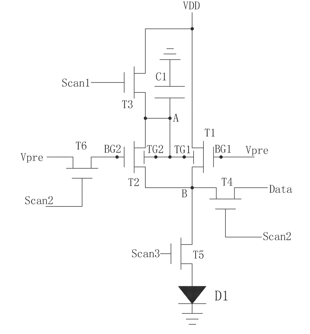 Amoled pixel driver circuit and pixel driving method