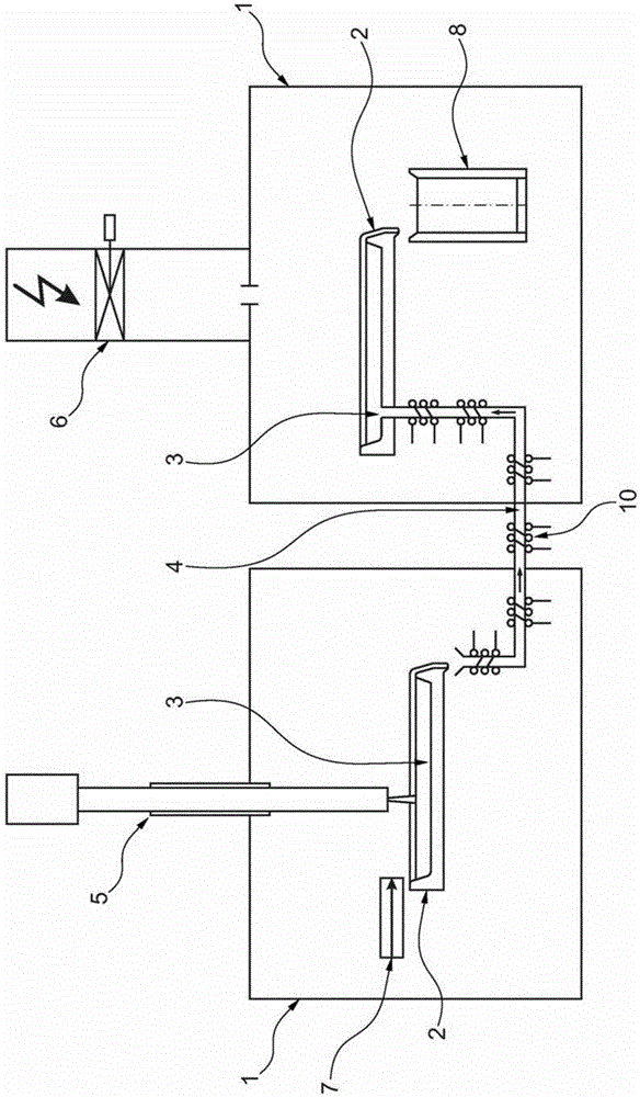 Apparatus and method for sequential melting and refining in a continuous process