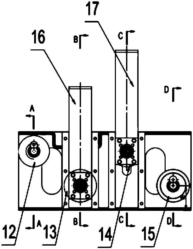 Gantry waveform guardrail plate bending machine