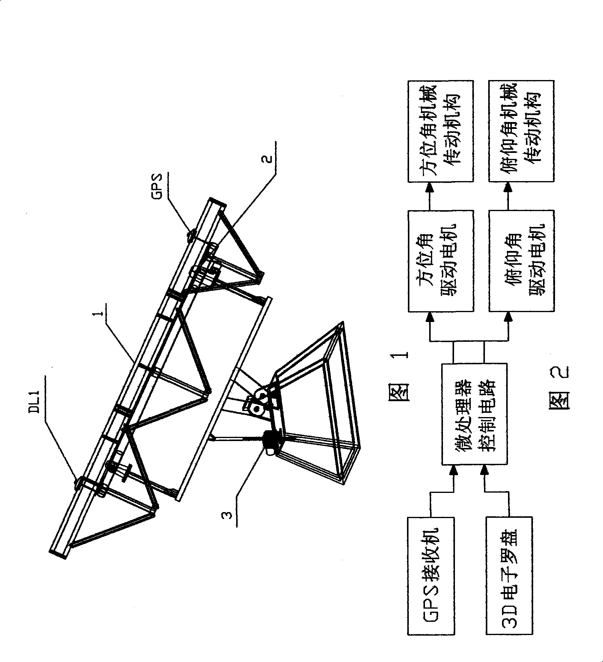 Auto sun-tracking system of solar energy gathering device