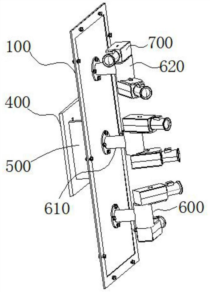 Vertical fixing seat for installing cameras