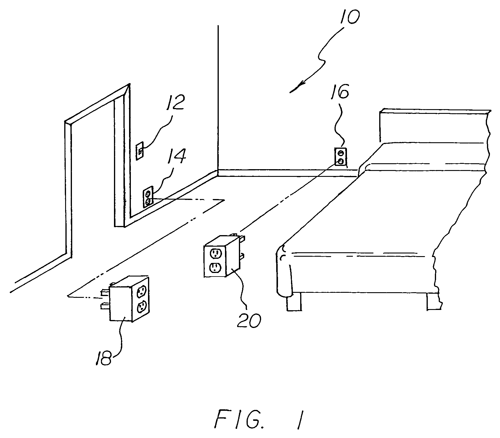 Apparatus for moving the effect of a wall switch from its switched power outlet to a non-switched outlet