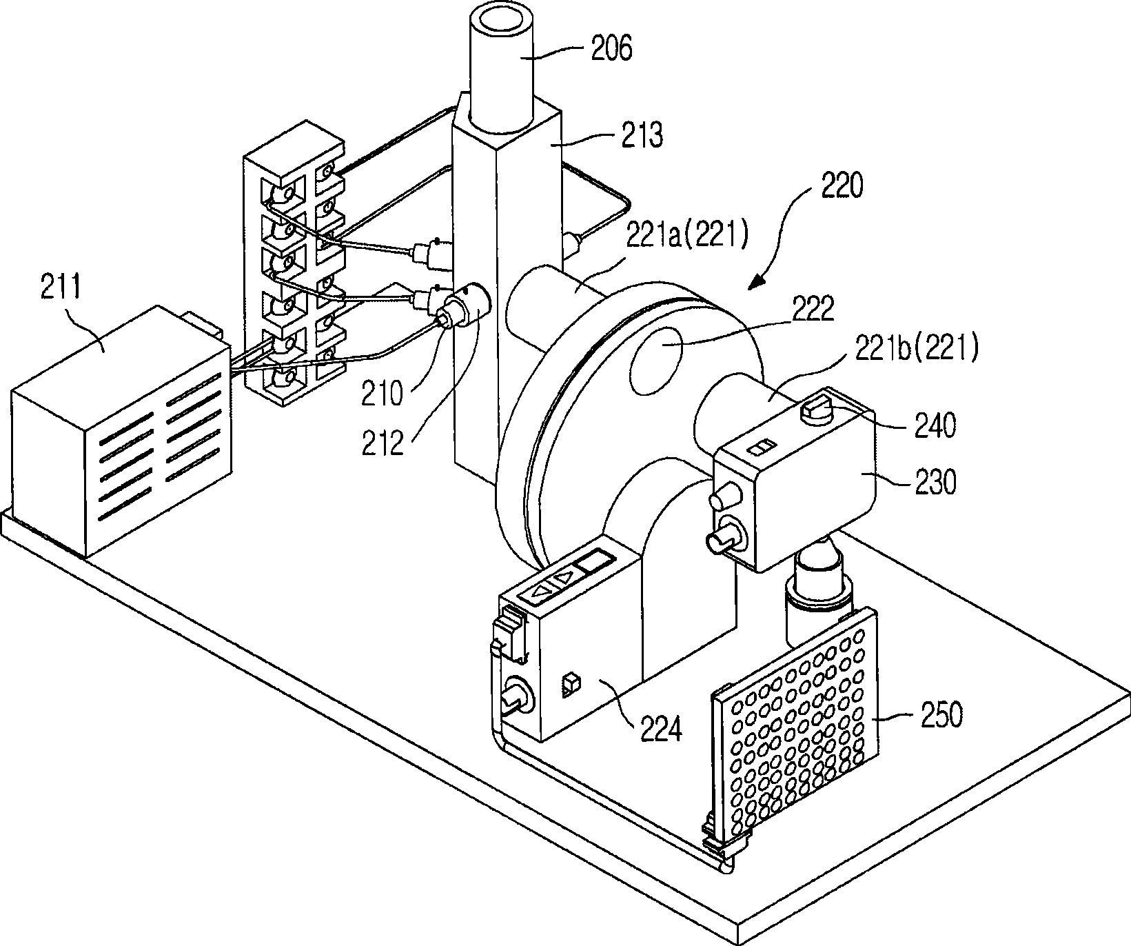 Apparatus and method for analysing milk on site