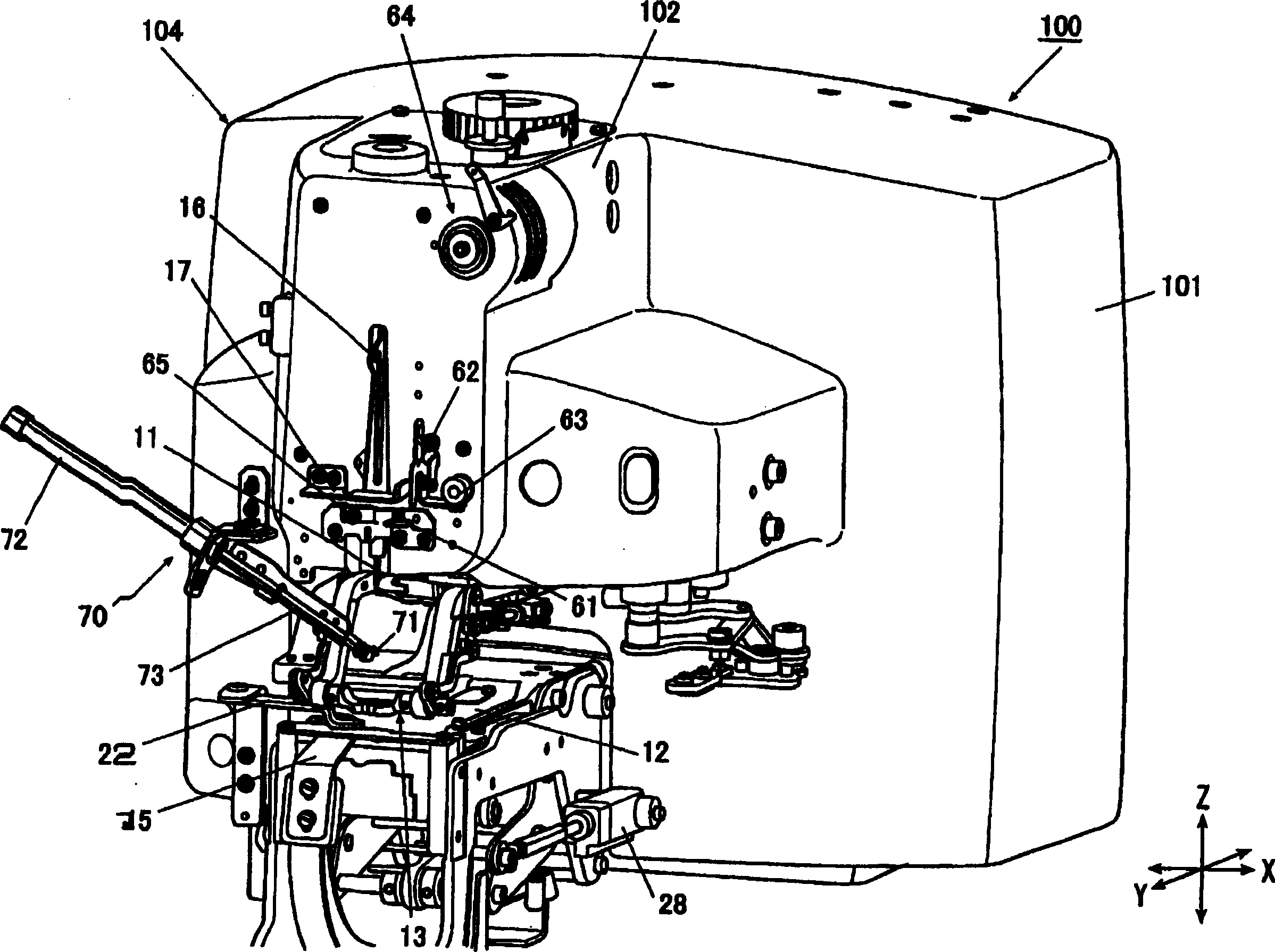 Button-sewing machine
