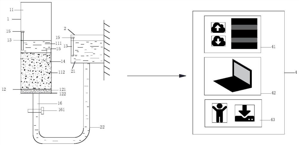 Salt leaching control system for high-salt-content soil and method