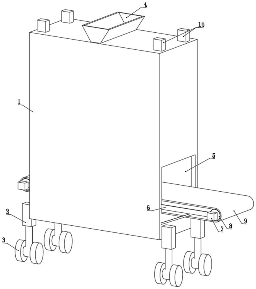 Garbage treatment device for building