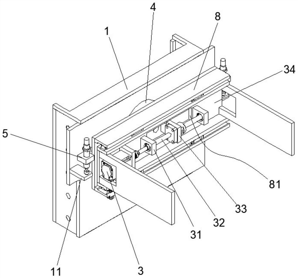 A battery transfer piece and battery replacement robot