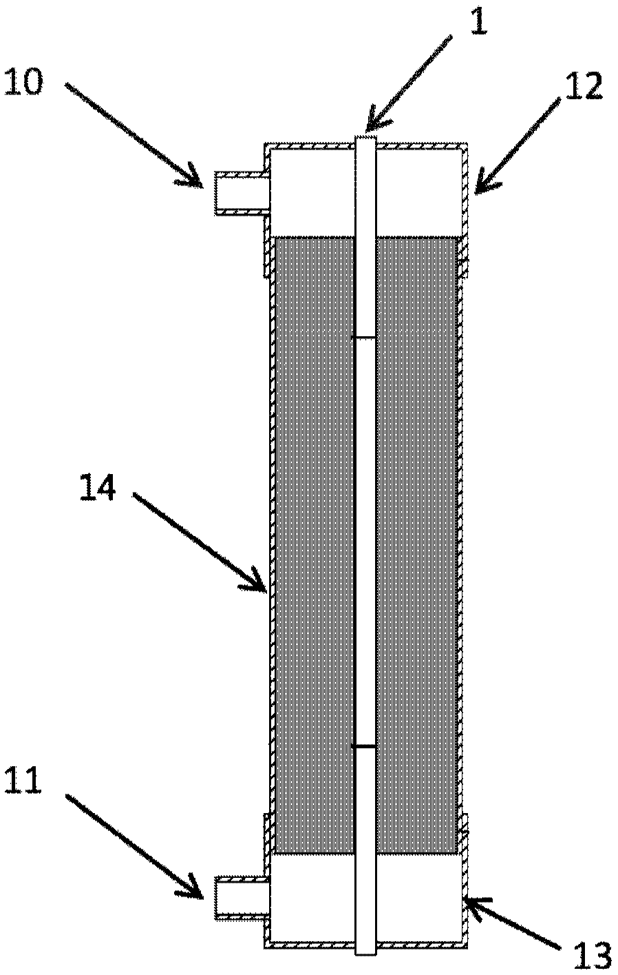 Spiral-wound membrane contactor and method used for treating ozone water