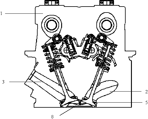 Atkinson cycle engine combustion system