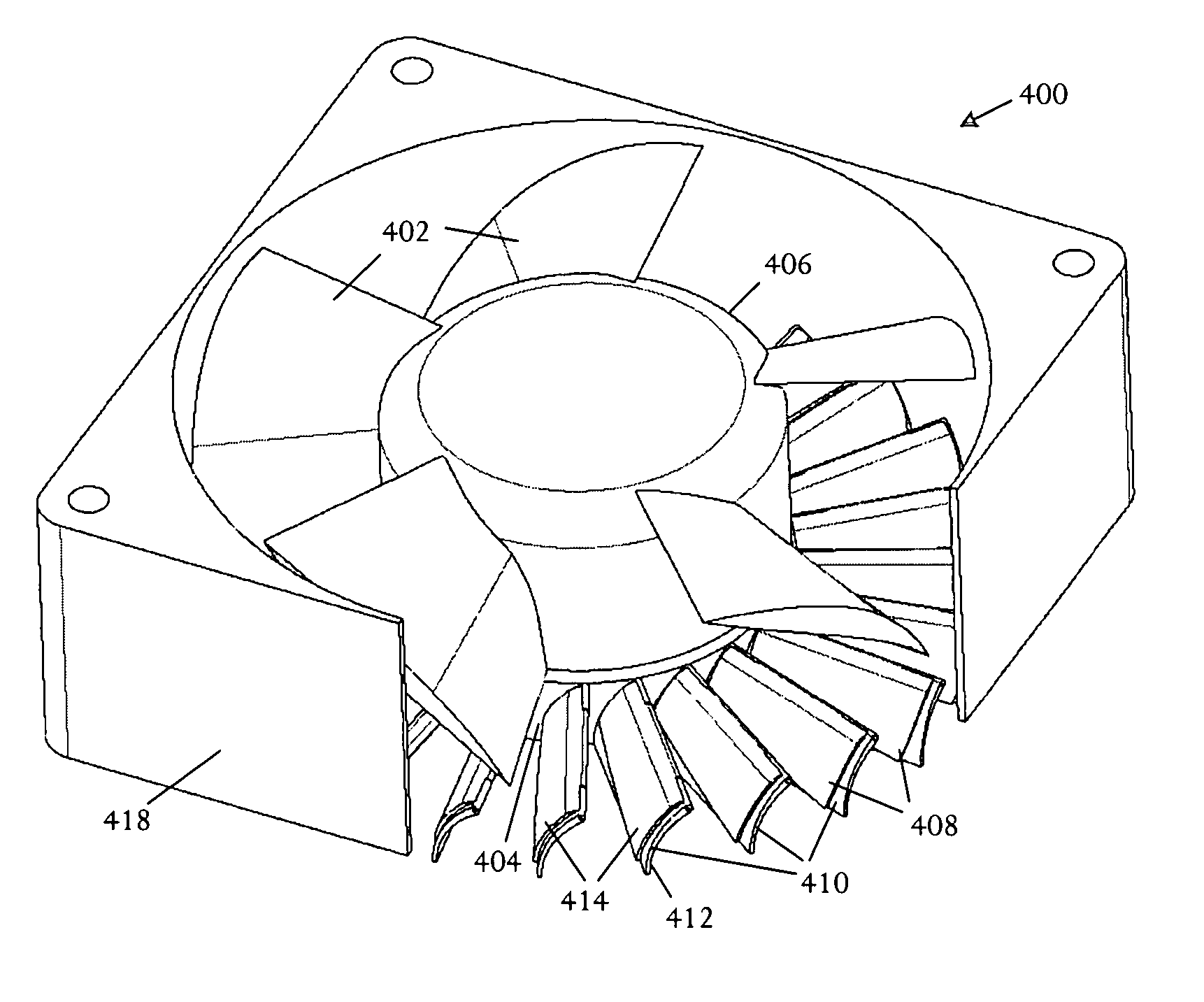 Dynamically adaptable electronics cooling fan