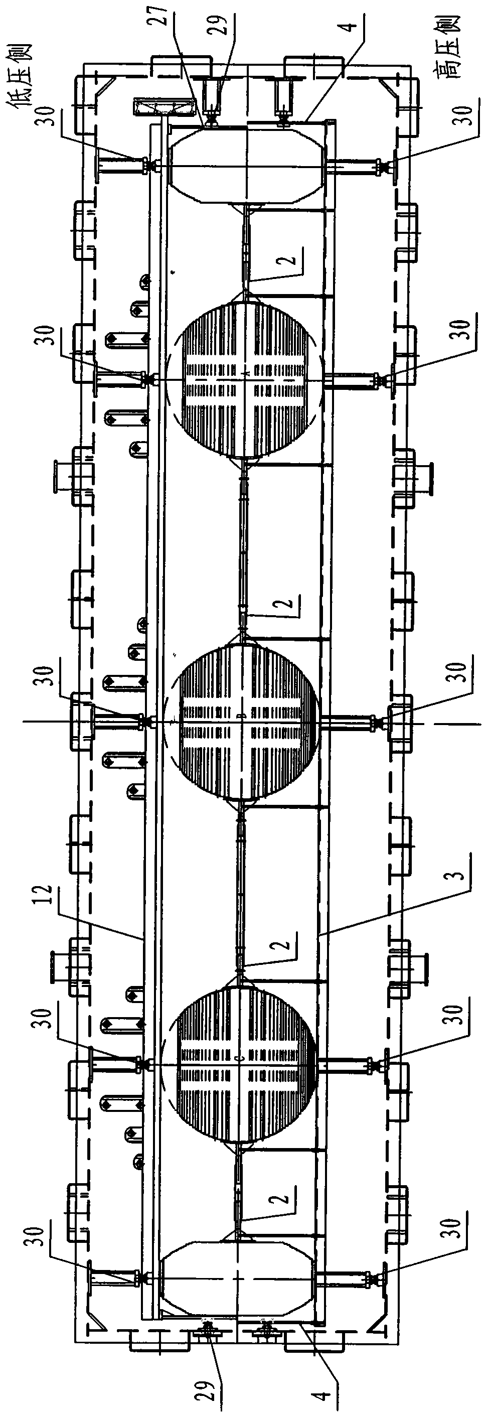 Iron core transport method and iron core transport device for on-site assembled transformer