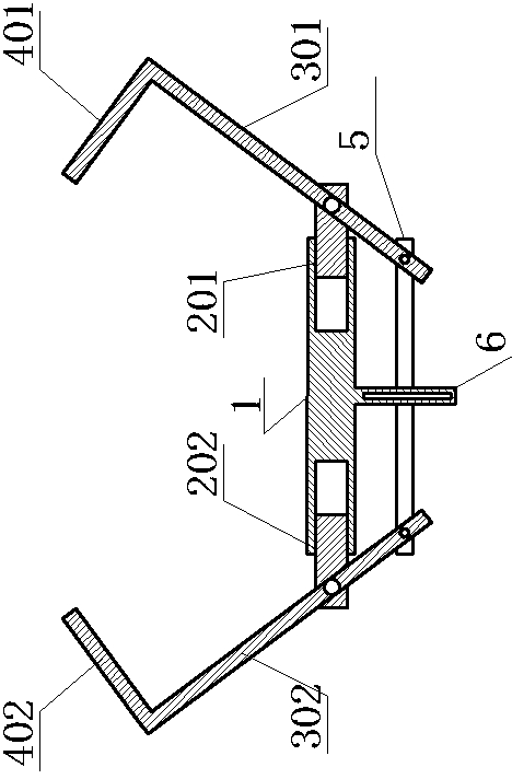 Method for collecting garbage by utilizing sliding deformation wide-opening sweeping device