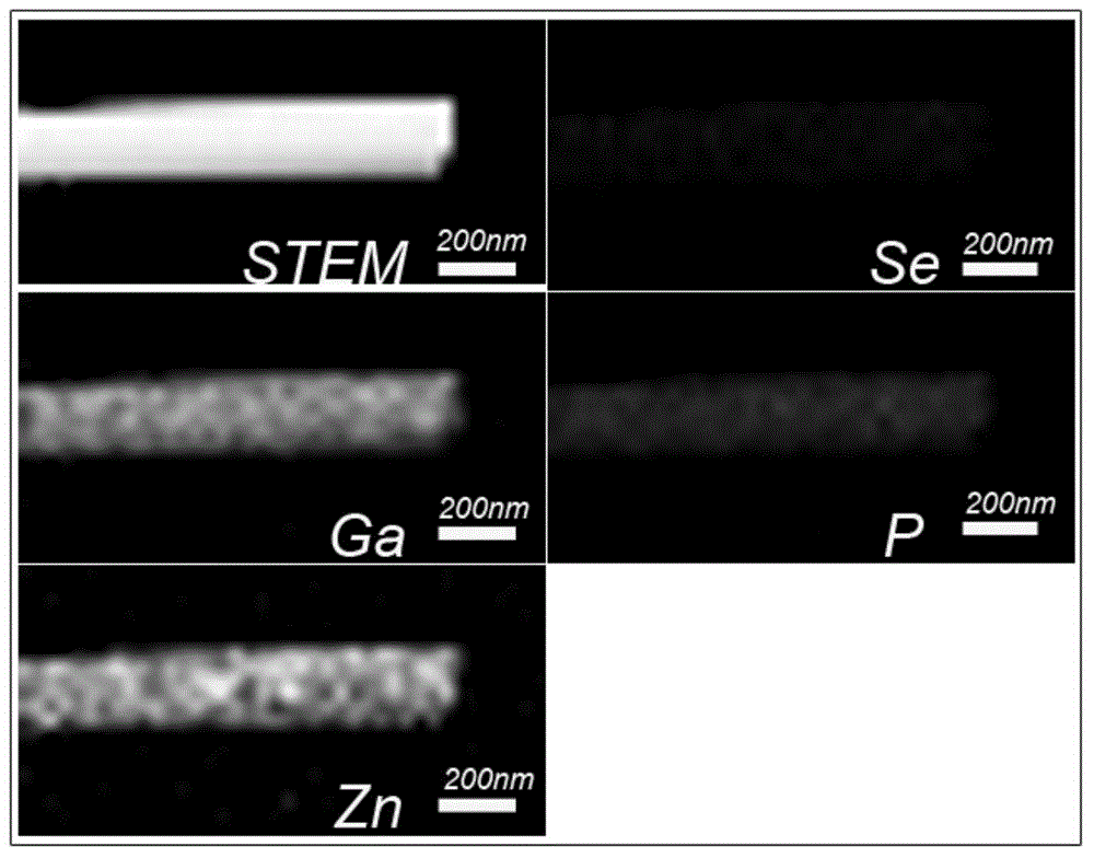 ZnSe-GaP solid solution nanometer material and preparation method thereof