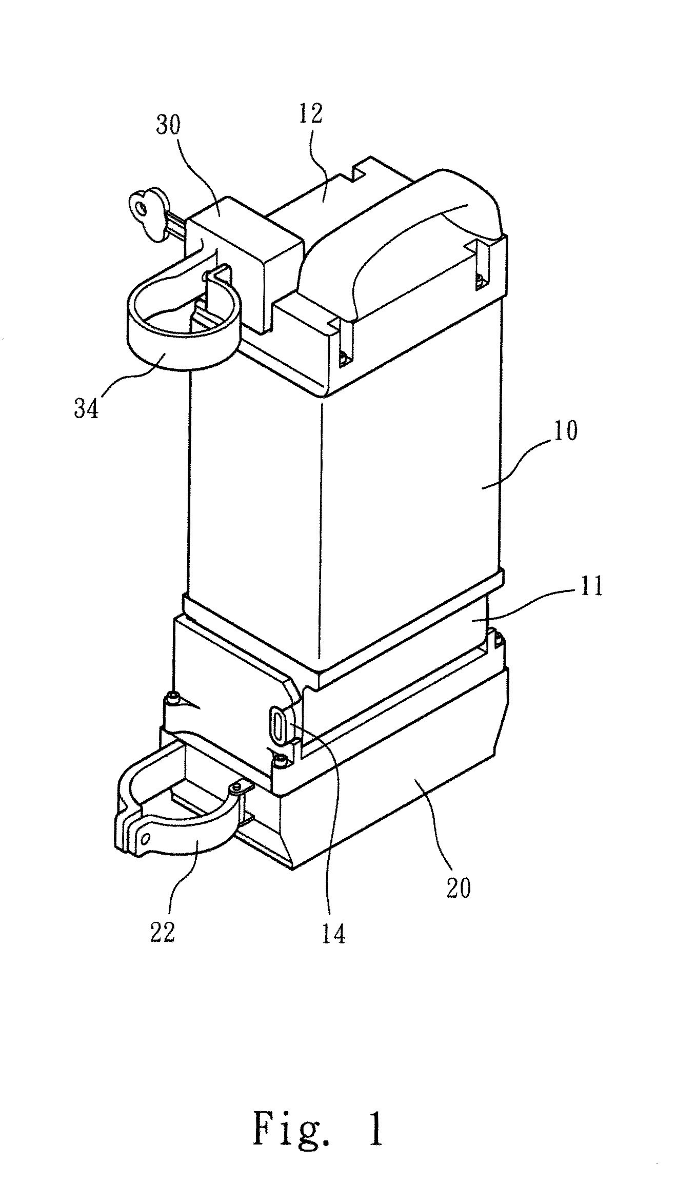 Positioning device for battery box