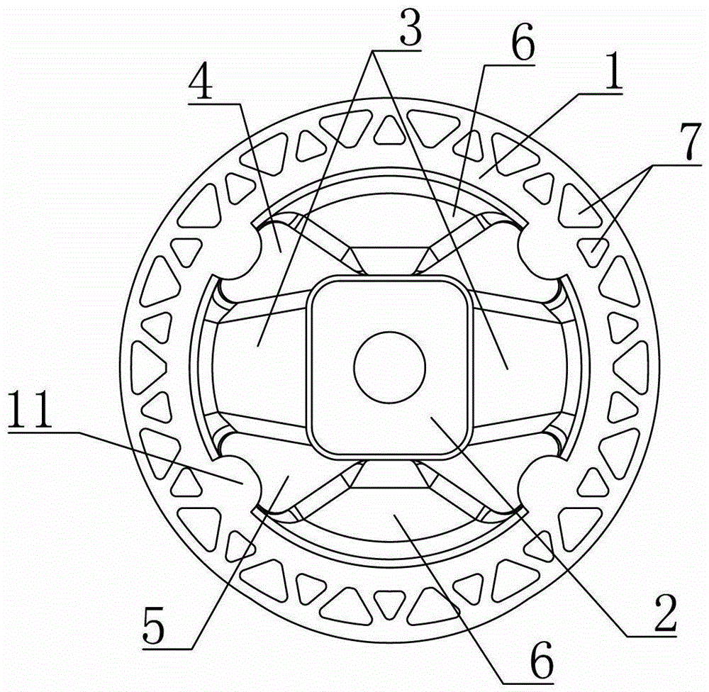 A multi-elastomer material mount for a vehicle