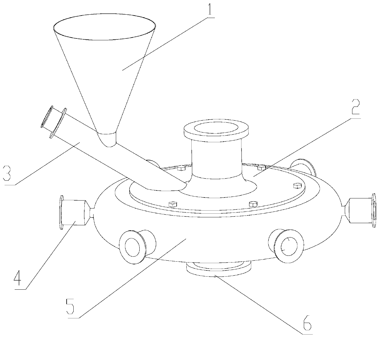 A plasma-assisted jet milling device