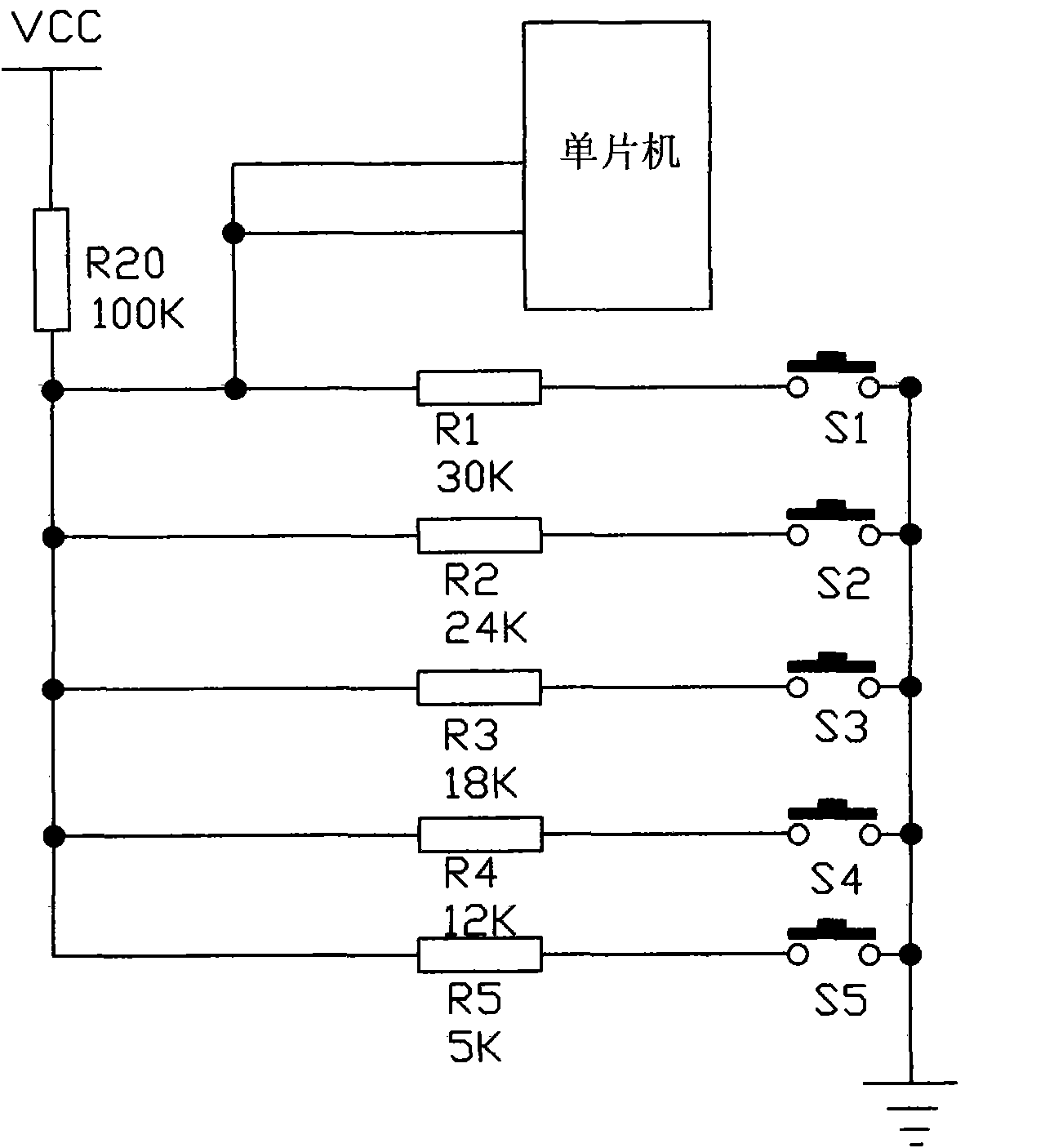 Method and circuit for detecting press key